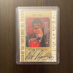 SP Authentic Sign of the Times Peter Reynolds Prospect Auto 061/100 PR